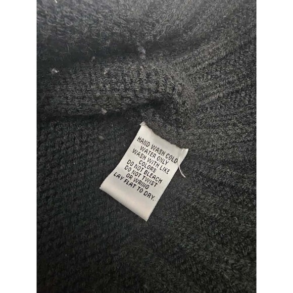 Allison Brittney Black Knit Short Sleeve Sweater Women’s Size S Button Front - Picture 2 of 7